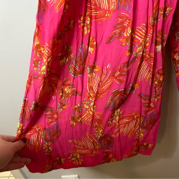 Free People Hot Tropics Jumpsuit in Hot Pink Combo - Picture 5 of 8